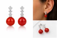 Earrings Ultima Edizione Woman Classic in Silver OAO5651-CORALLO